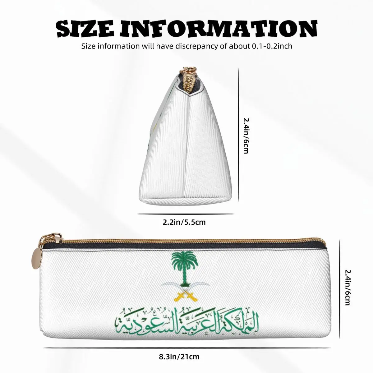 

Kingdom Of Saudi Arabia Pencil Case for Kids Gifts Pen Box Pencil Bag Stationery Supplies Pen Holder Bag