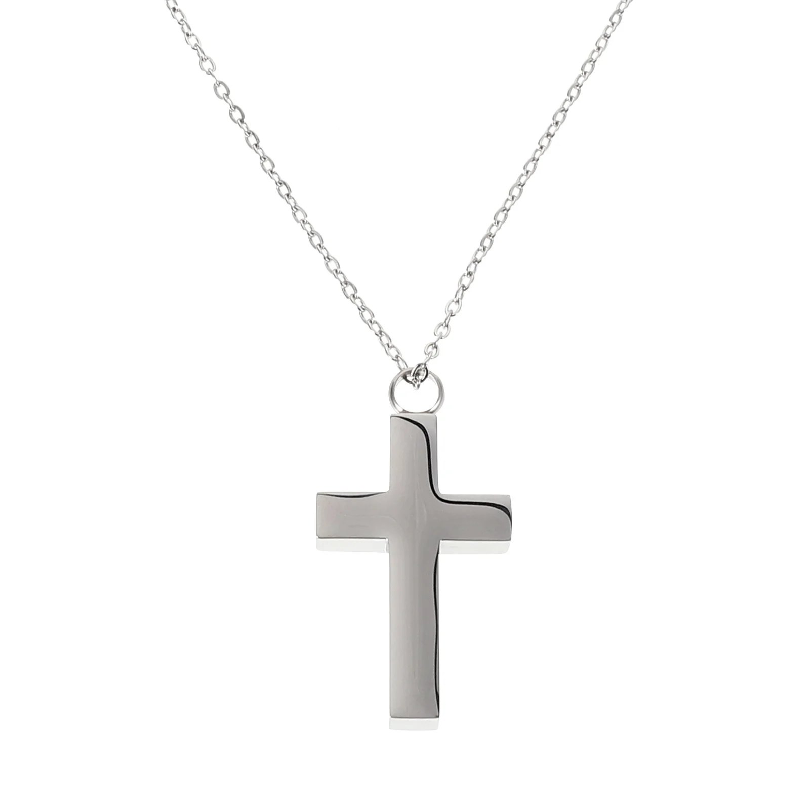 

Cross Urn Keepsake Necklace Stainless Steel Ashes Holder Pendant for Memorial Cremation Jewelry Men Women Cross Urn Keepsake
