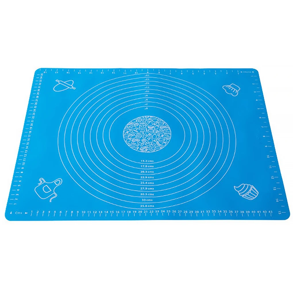 Silicone Baking Mat Rolling Pastry Large Nonstick Fondant Heat Resistent Dining Table Mat Pattern Random