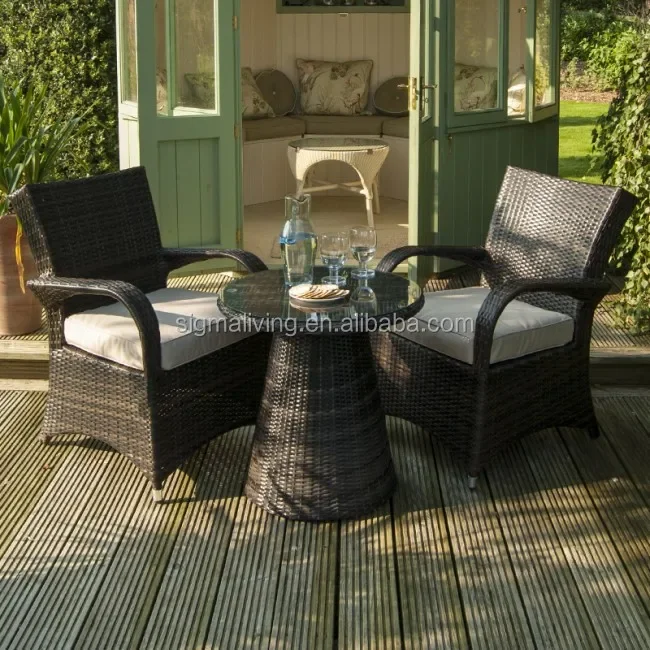 Heißer Verkauf Gartenmöbel Rattan Garten Terrasse Couch tisch und Stuhl Set