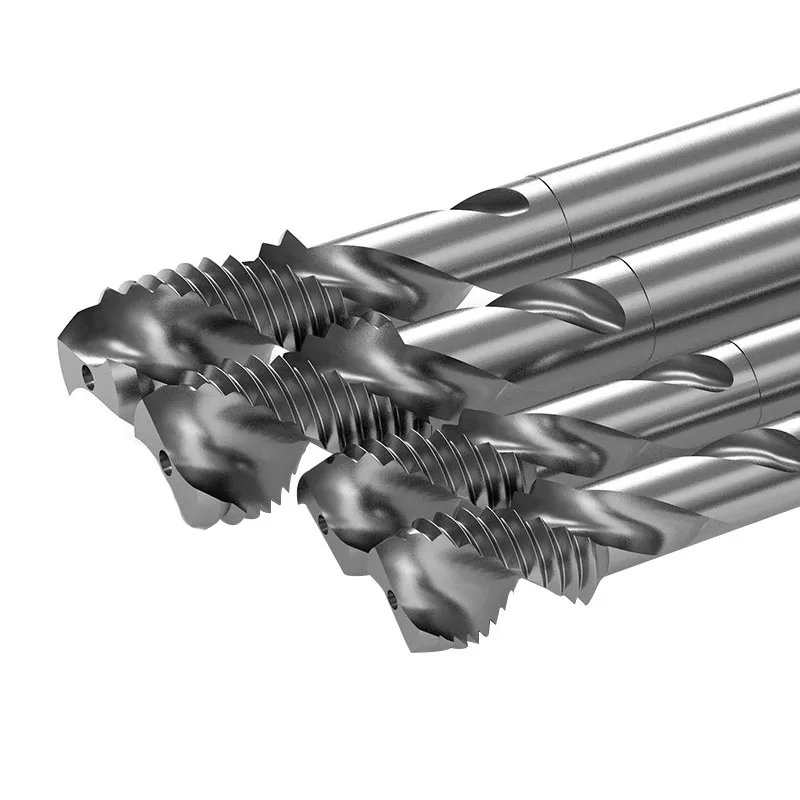 Machine Tap for Aluminum Metric M3-M12 Two-edge HSS6542 Non-Ferrous Metal processing Blind Hole Screw Thread Tap Drill Bit