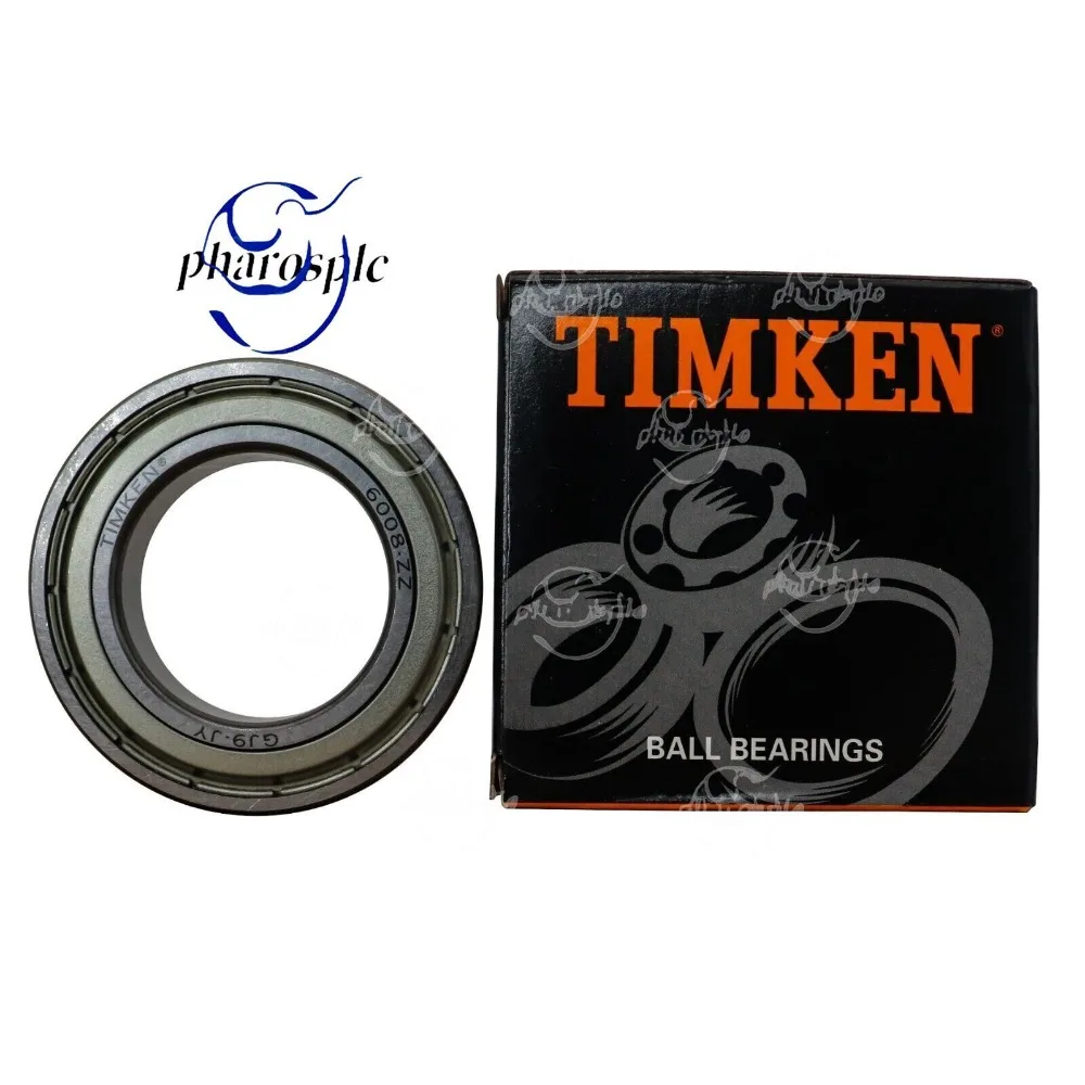 

（2PACK）TIMKEN 6008-ZZ 40X68X15MM Double Metal Seal Ball Bearings