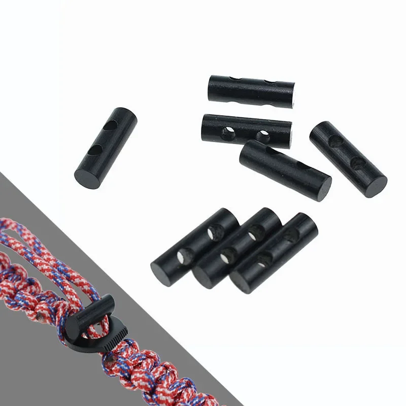 

10PCS EDC Double hole umbrella rope woven bracelet accessory outdoor survival tool