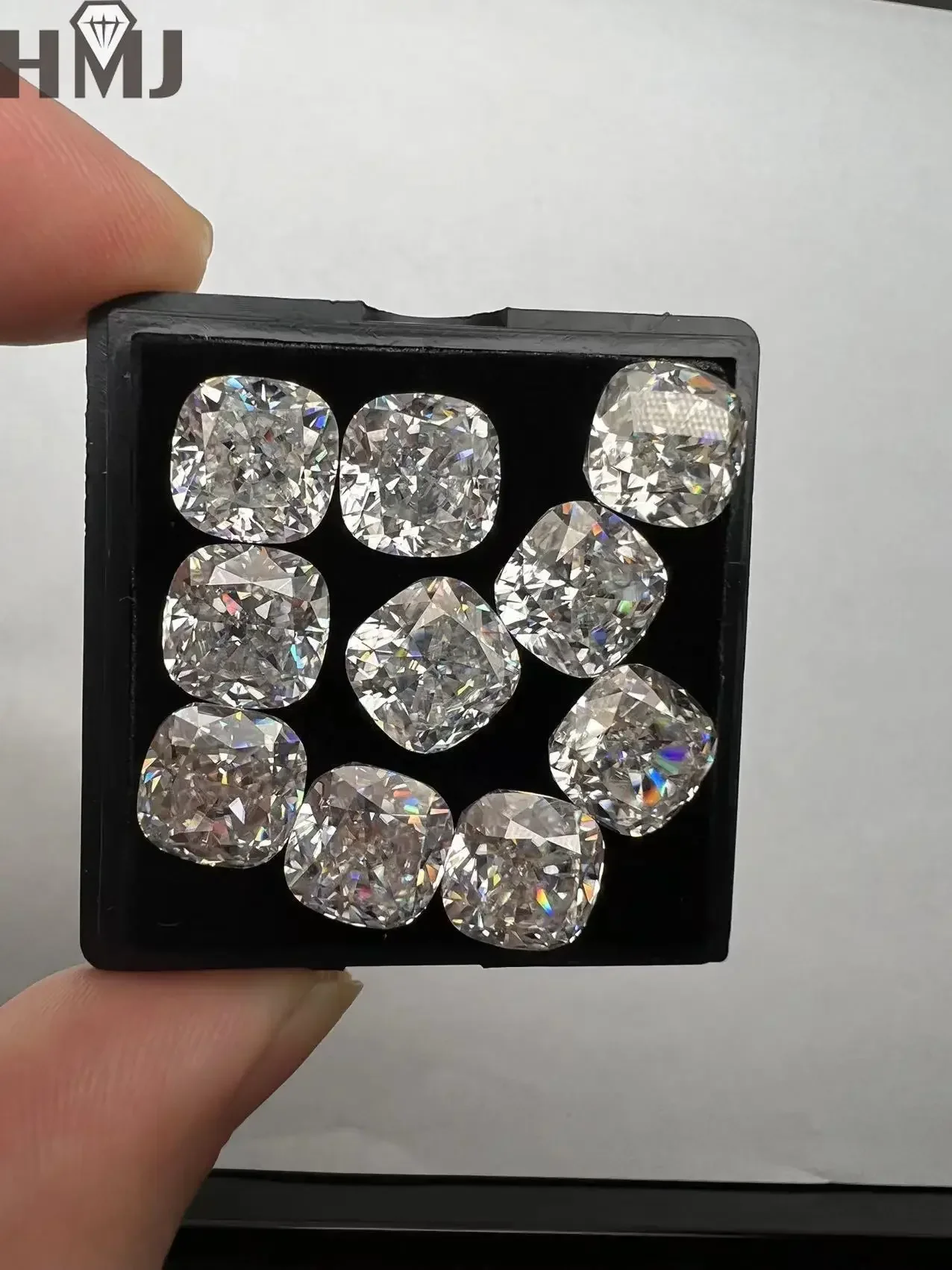 3EX HMJ Crushed Ice Cushion Cut Moissanite Stone VVS1 D Color Loose Lab Grown Diamond With GRA Certificate Gemstones Wholesale