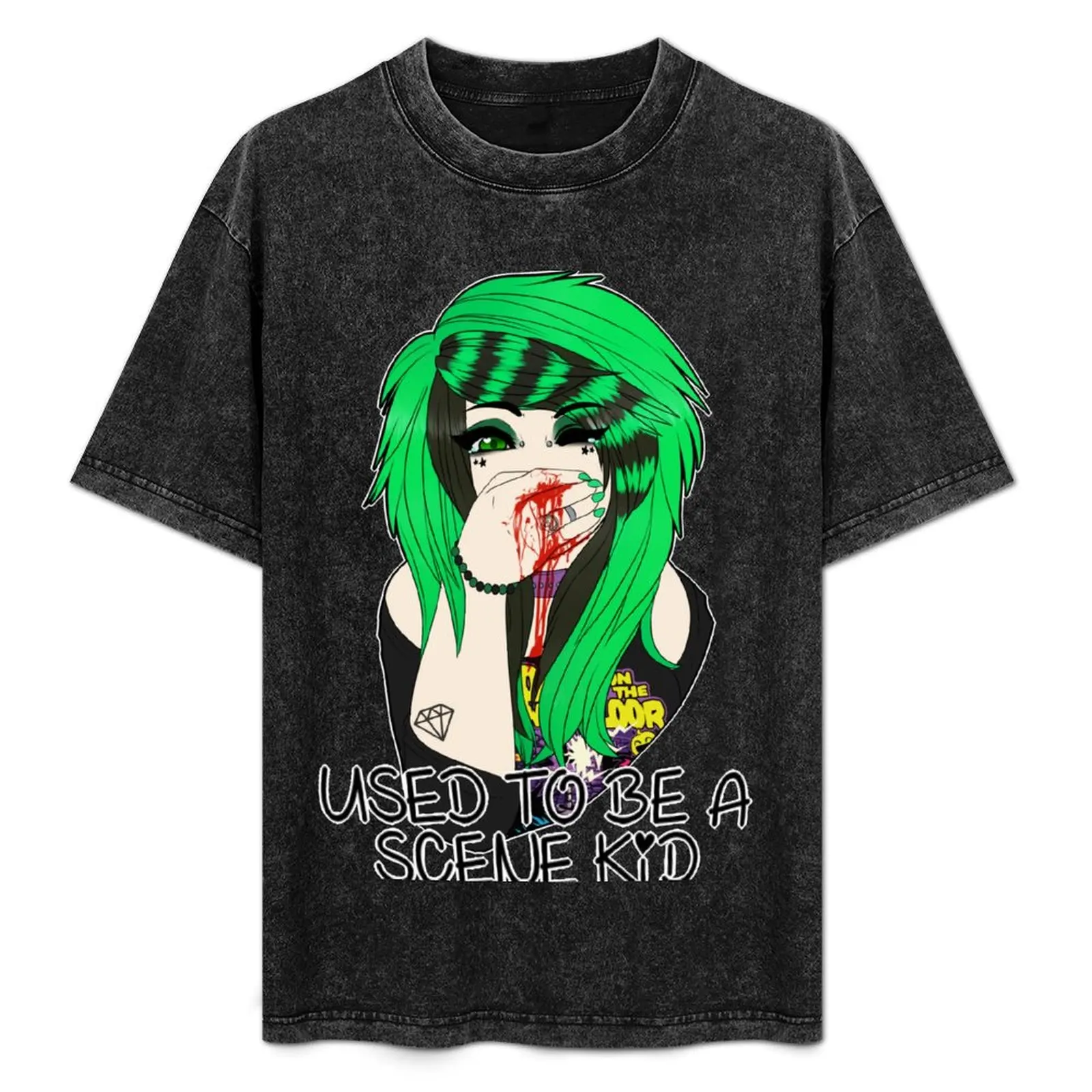 

Used to be a Scene kid (Female) T-Shirt Classic Print Short Sleeve Shirt