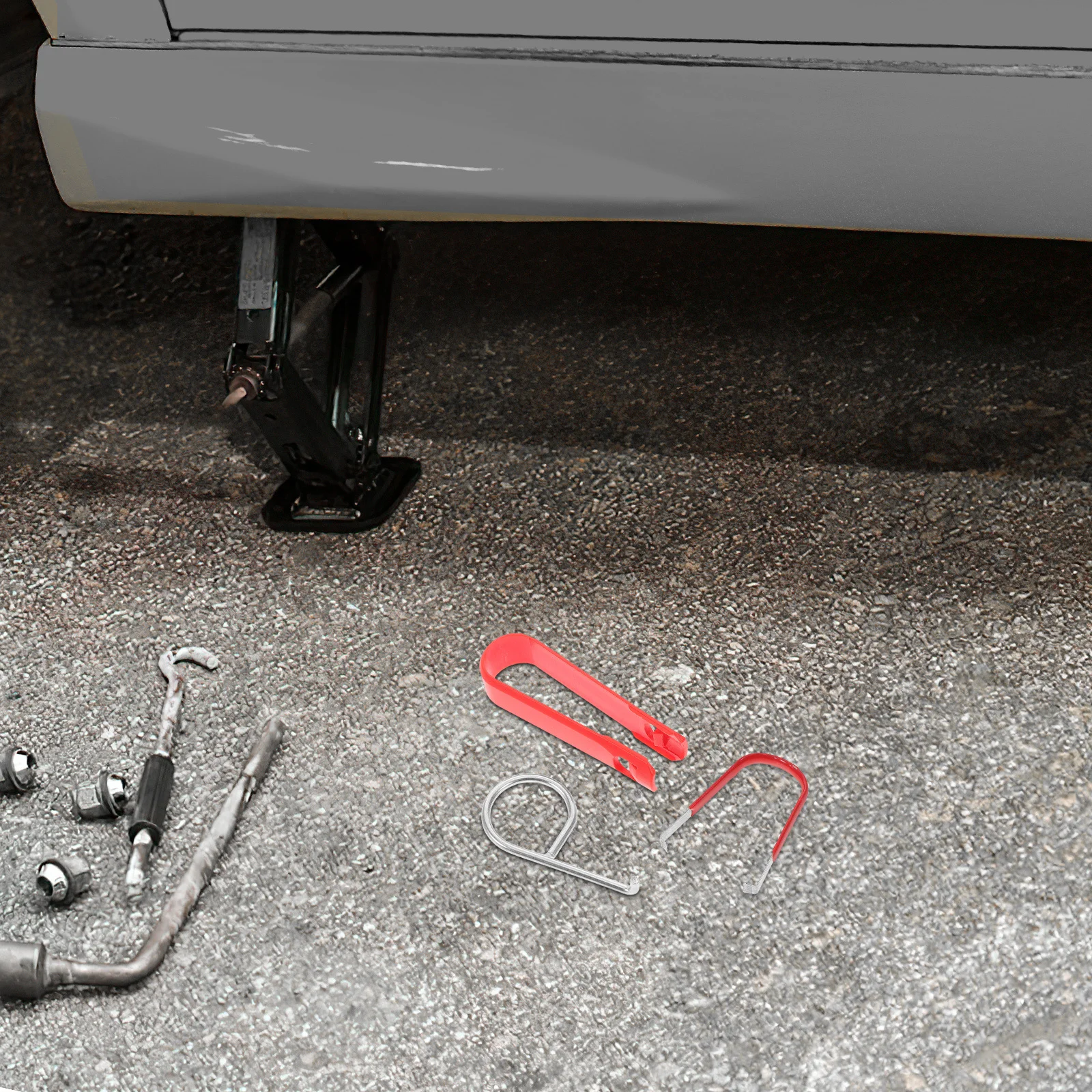 

3Pcs Metal Lug Nut Cover Puller Quick Easy Hubcap Removal Tool Portable Lightweight Car Accessories Hubcap Removal Tool