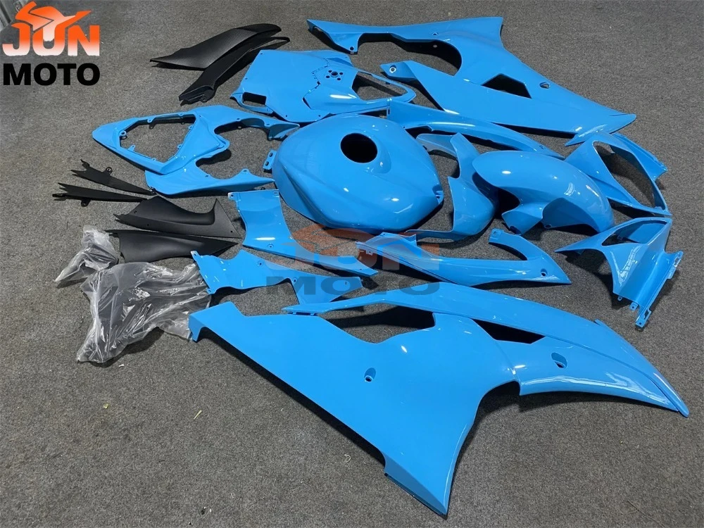 JUN Fit For YZF-600 YZF-R6 2008 2009 2010 2011 2012 2013 2014 2015 2016 08-16 blue fairings 08 09 10 11 12 13 YZF R6 fairing kit view 3