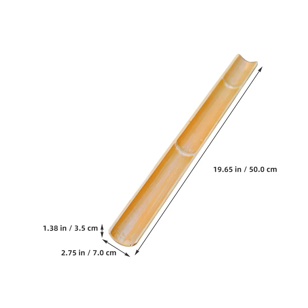 2Pcs Bamboo Water Channel Minimalist Garden Fountain for Outdoor Patio Decor Recycling Water Feature Bamboo Cycling Fountain