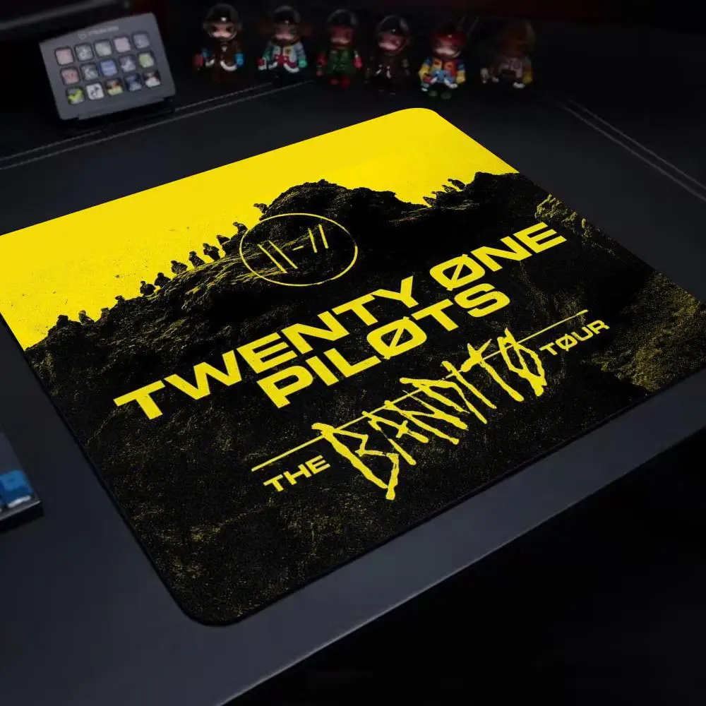 T-Twenty One Pilots Mouse Pad Gaming Laptops Mousepad Gamer Carpet Keyboard Mat Desk Protector Anime Cartoon Mouse Pads