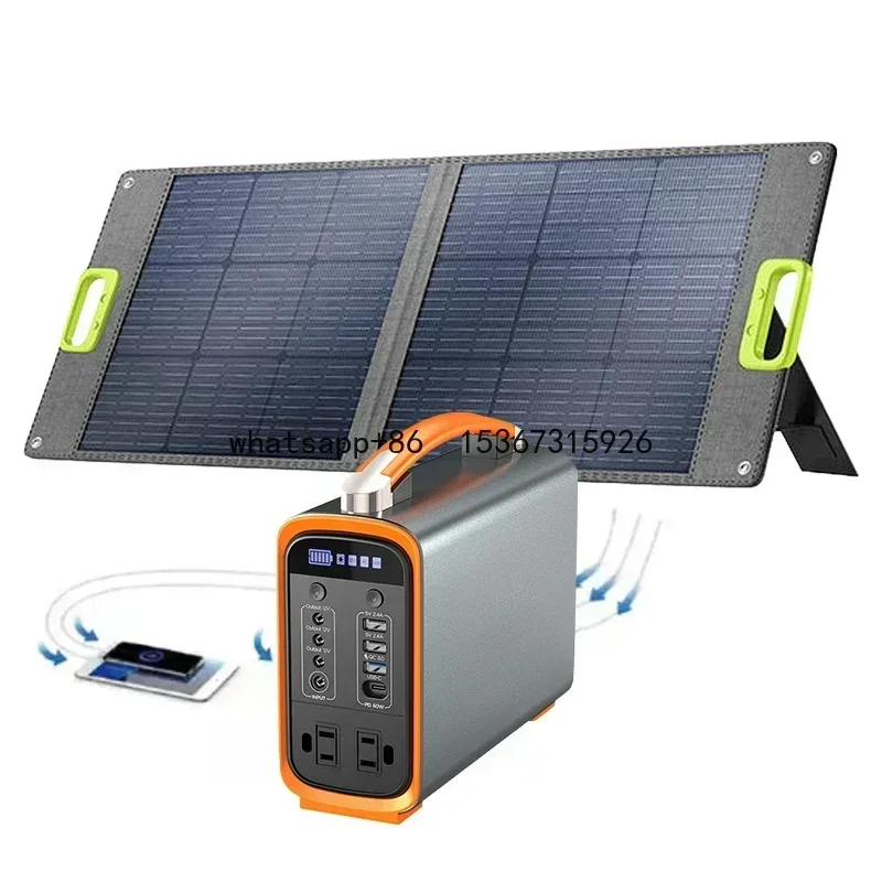 Portable Power station lifepo4 Generator 100W 200W 300W 500W 2000W solar power station For Outdoor Emergency Power Supply