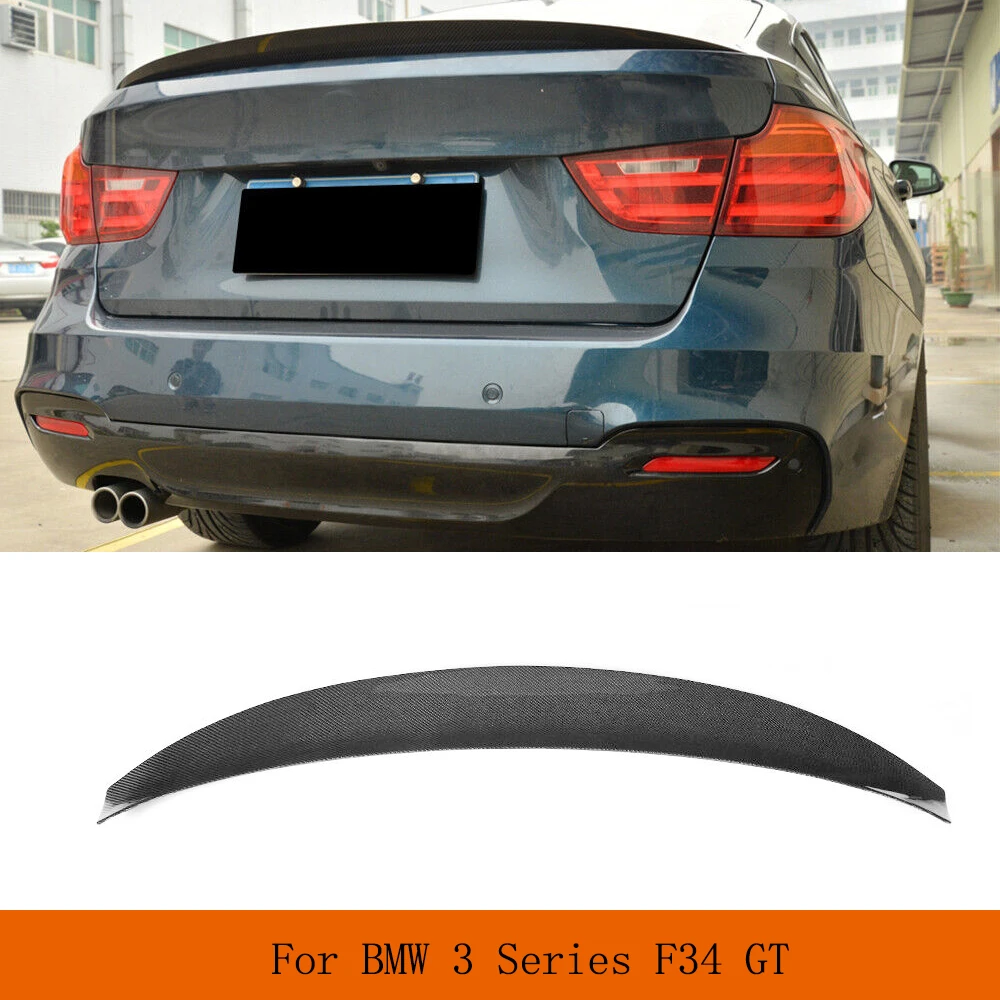 

Car Rear Trunk Boot Wing Spoiler Wing Lip for BMW 3 Series GT F34 Gran Coupe 2014 - 2017 Carbon Fiber/ FRP Rear Racing Spoiler