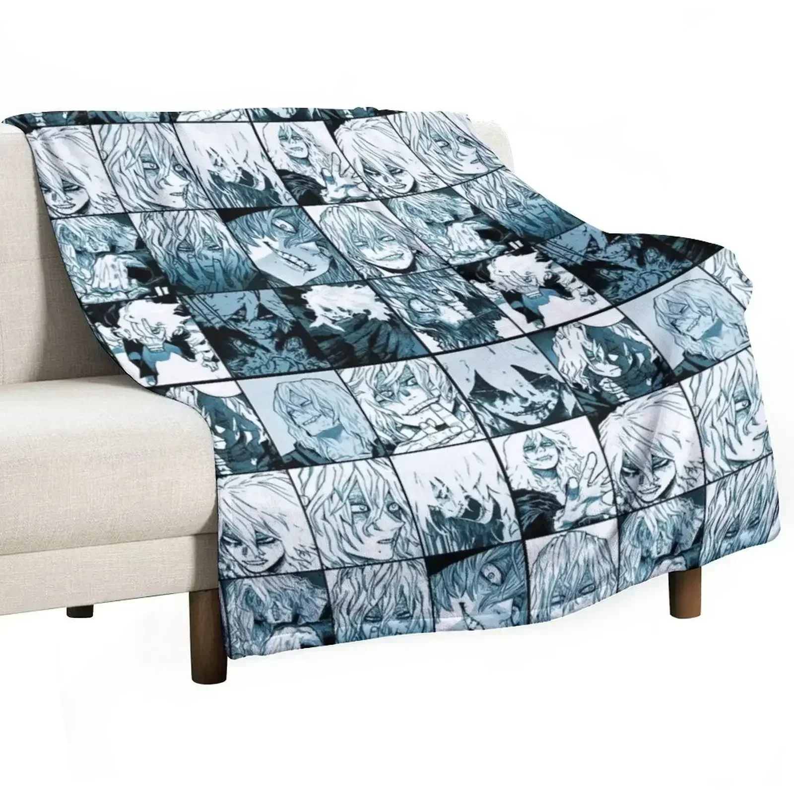 

Shiga raki MHA collage 2 Throw Blanket For Baby Blankets For Bed Baby Softest Blankets