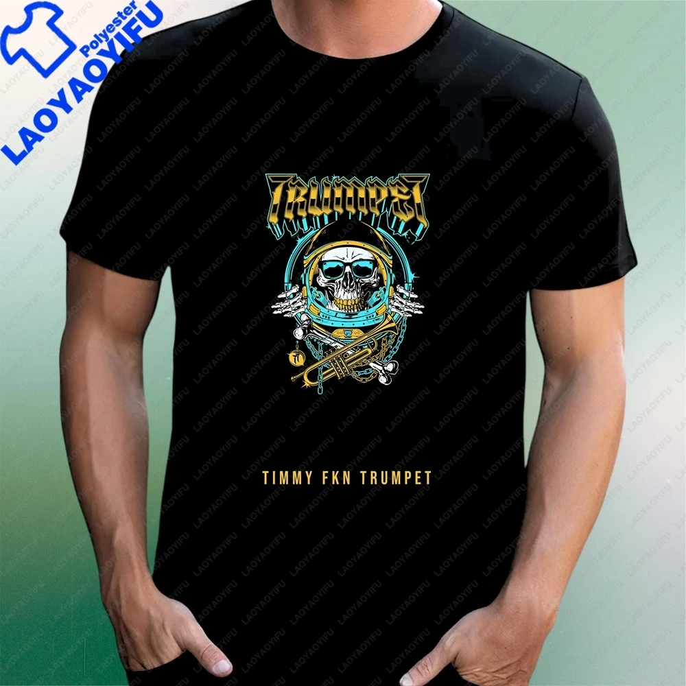 Timmy Trumpet Fun Crazy Neutral Classic Short-Sleeved Men's and Women's General-Purpose Round-neck T-Shirt