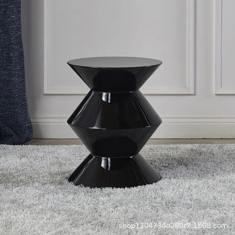 Nordic Coffee Table Living Room Sofa Side Table Small Coffee Tables Creative Corner Simple Designer Bedside Round Glass Stool