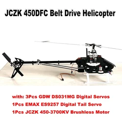 JCZK 450 DFC Carbon Fiber Frame Belt Drive  6CH 3D RC Helicopter with Servos motor Fits Align Trex 450 helicopter