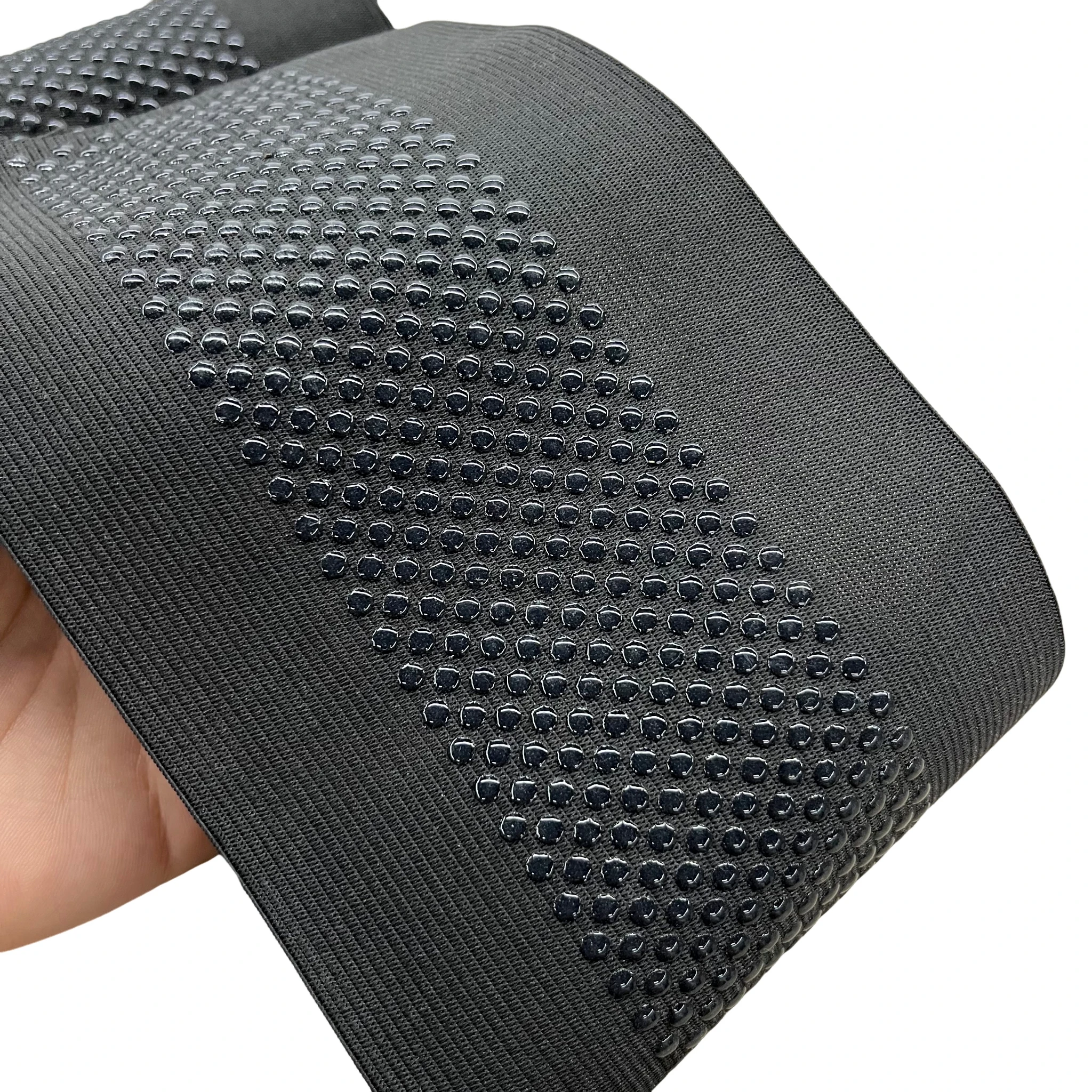 2yards 116mm Width Non-slip Knitted Elastic Band Silicone Gripper Tape for Clothing Fabric Sewing