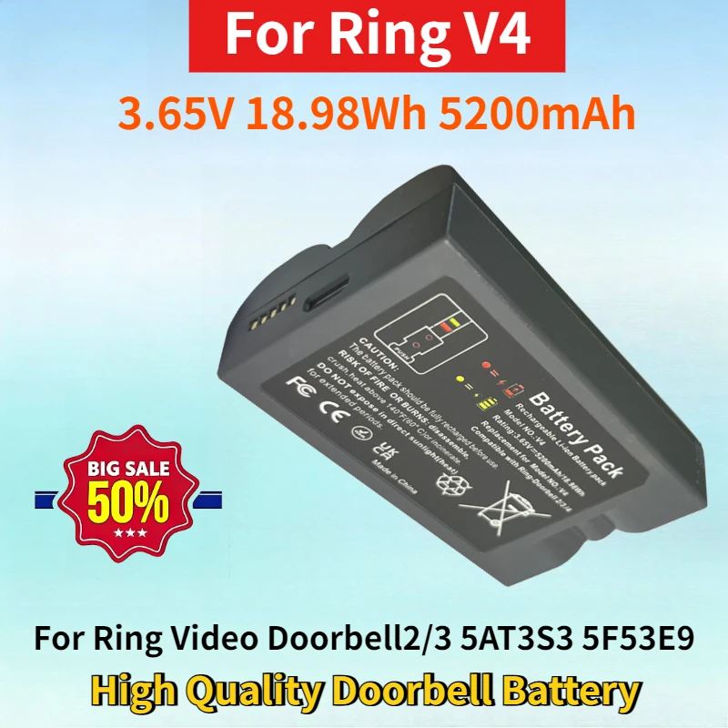 3.65V 18.98Wh 5200M…