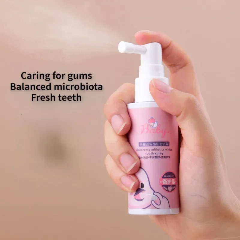 Fruit Flavor Oral Cleaning Spray Mouth Sprays Freshener Probiotics Strengthen Teeth Mothproof Remove Bad Breath Baby Dental Care