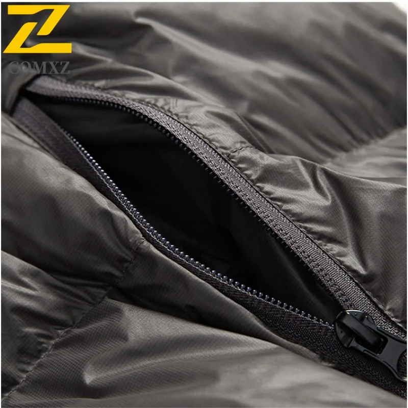 COMXZ nouveau unisexe léger doudoune 90% duvet de canard hiver extérieur thermique manteau à capuche mode décontracté coupe-vent manteau bouffant