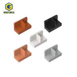 Moc Panel 1x2x1 with Rounded Corners and Central Divider Bricks Parts Compatible 93095 Assemble Building Blocks DIY Toys Kids