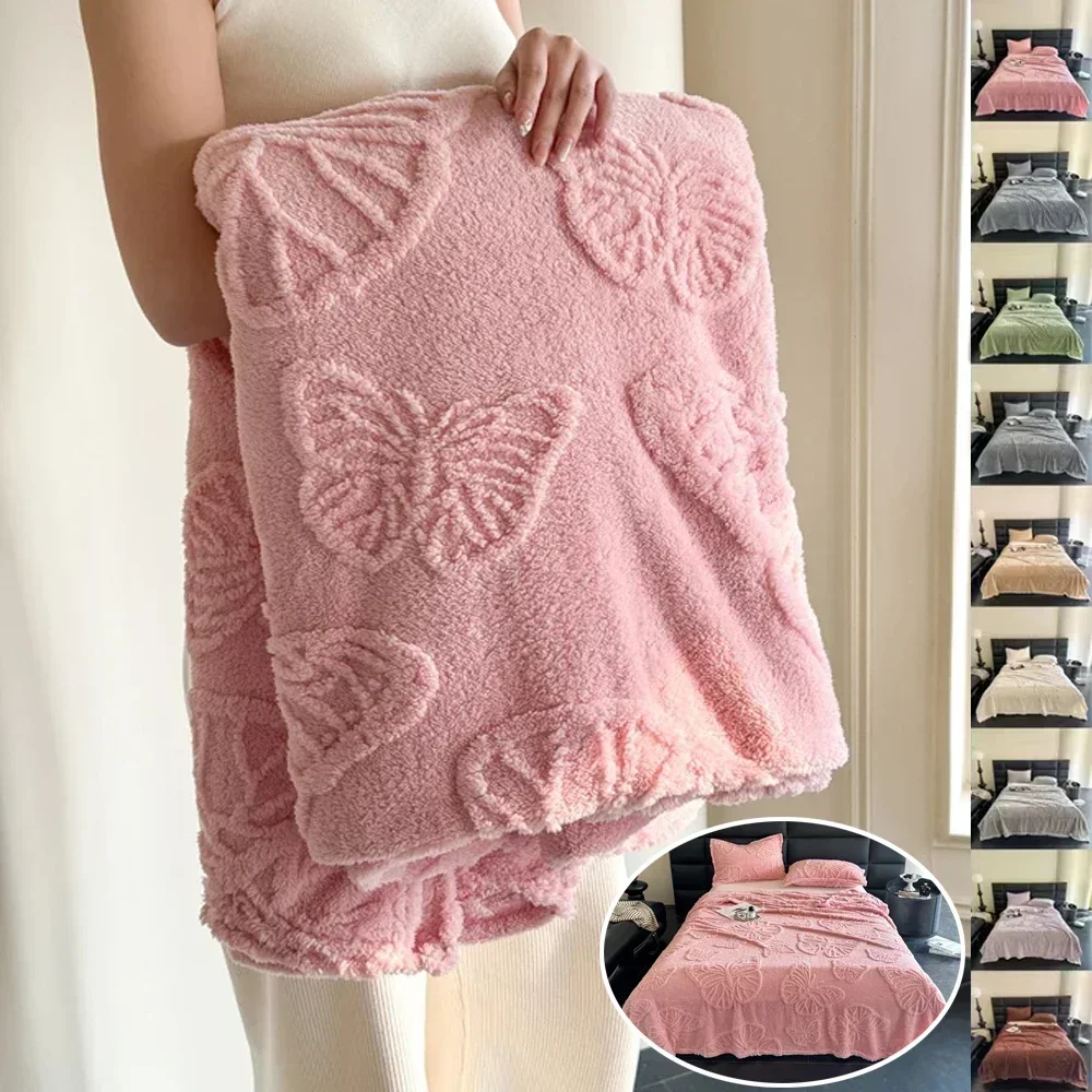1PC Plush Blanket Summer Air Conditioning Bedding Blanket Office Sofa Nap Blankets Soft Comfortable Bed Sheets cobijas de camas