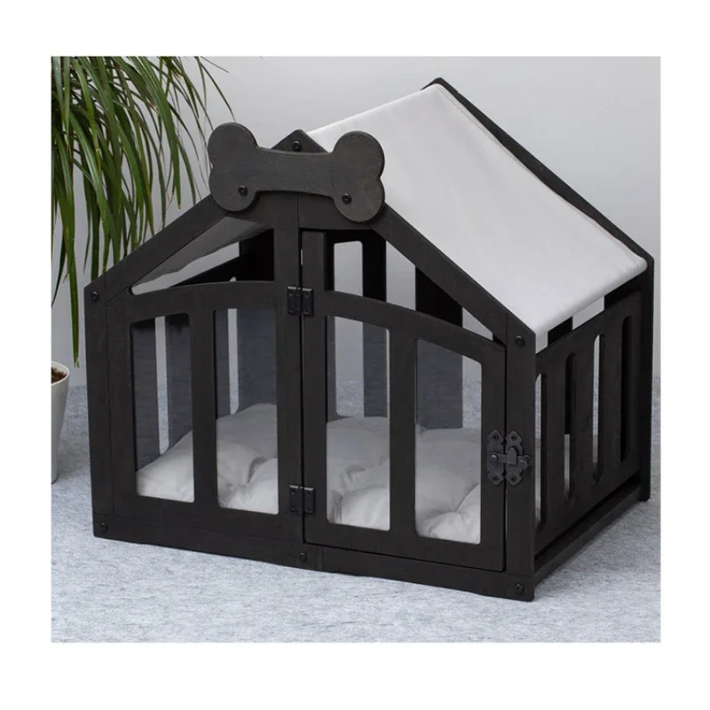 Hot SalesModern Wood Dog Crate Dog Furniture Indoor Outdoor Dog Kennel Pet House Wood Animal Cage With Door