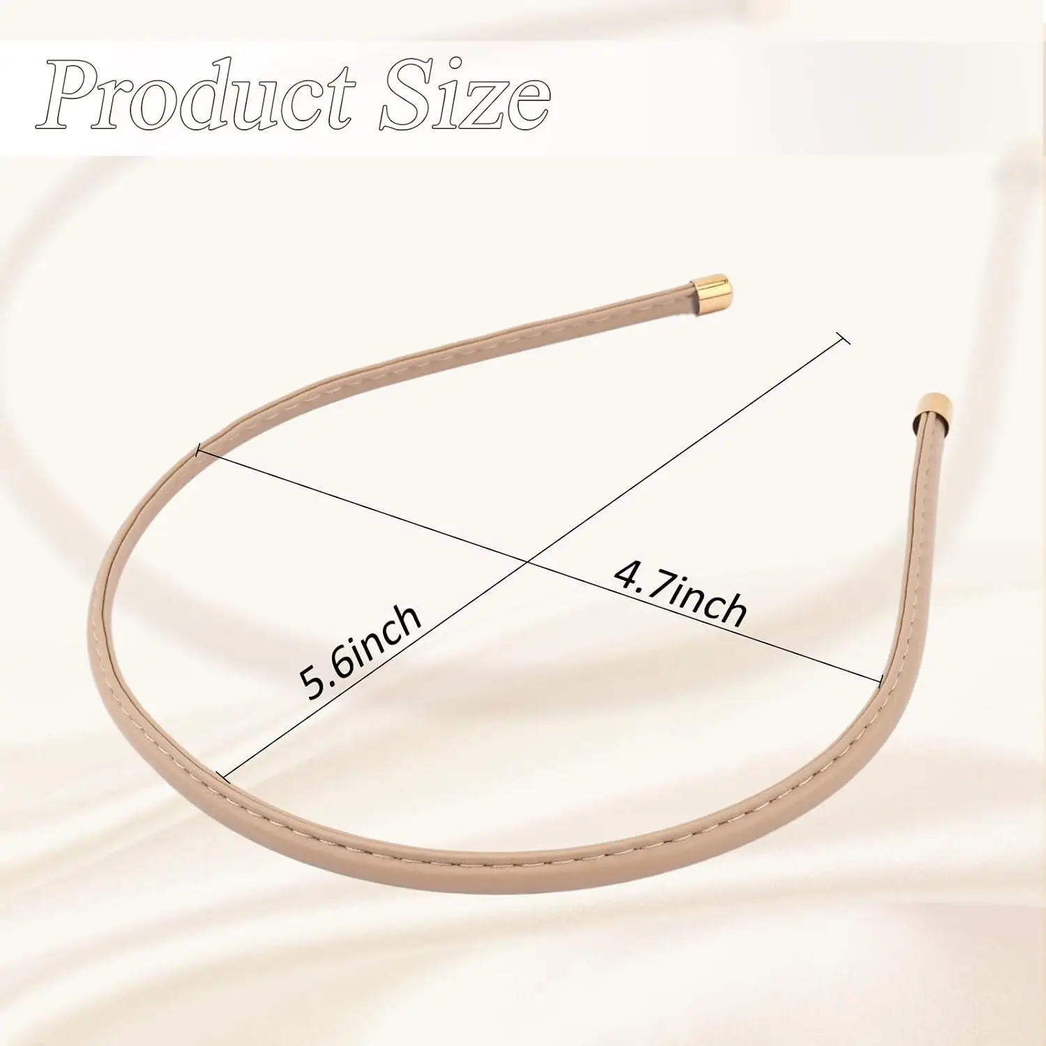 5PCS/SET Thin Leather Headbands Skinny Hair Bands for Women No Headache Non Slip Hair Accessories Wash Face Hair Band