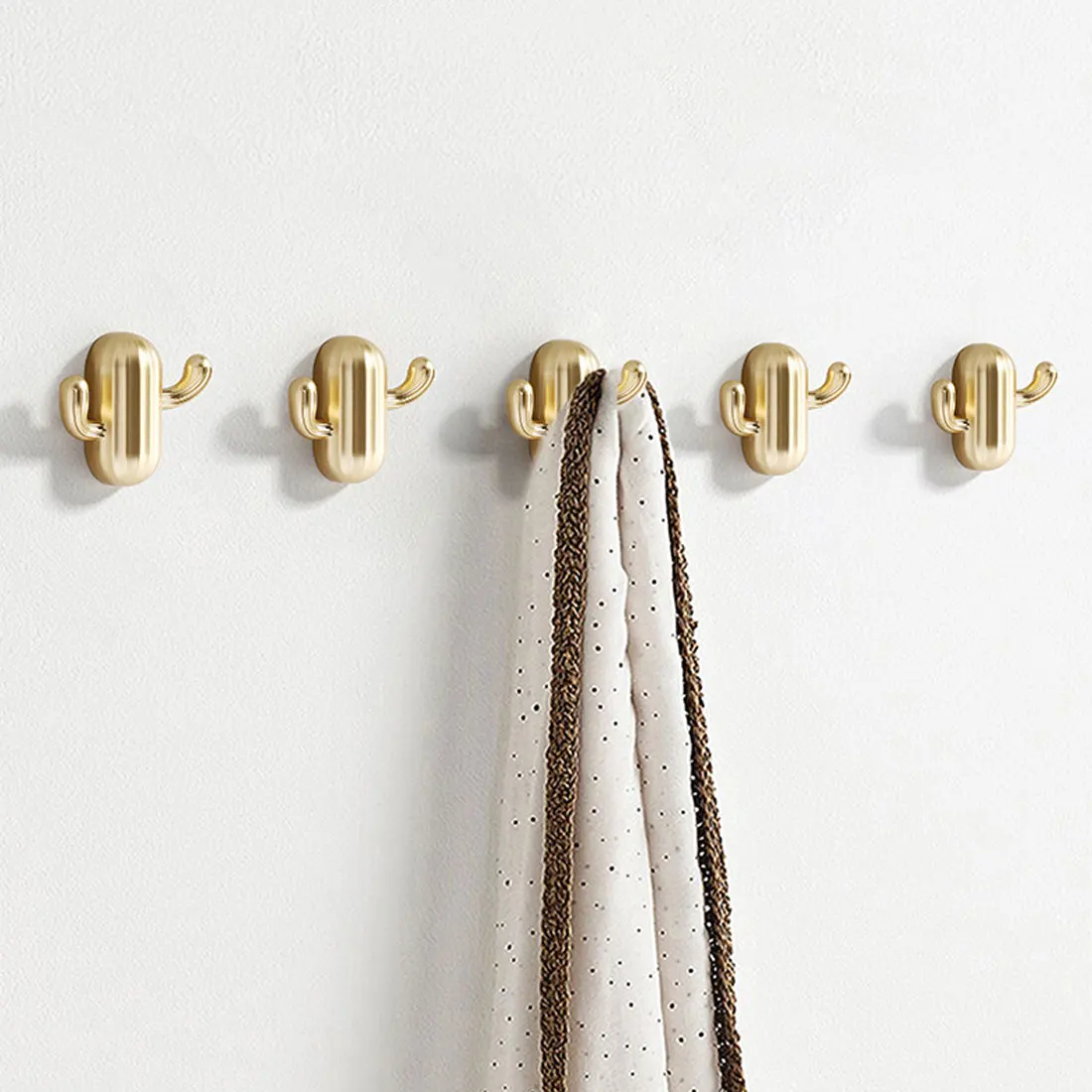 YM armario de cocina almacenamiento Cactus gancho de pared adhesivo práctico maceta planta colgador de pared decoración del hogar organizador llavero gancho de baño