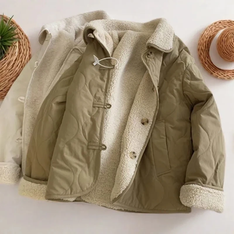 Winter Jackets Women Coats Baggy Reversible Clothes Thicken Warm Simply Pure Mujer Chaqueta Korean Fashion Girlish Youth Preppy