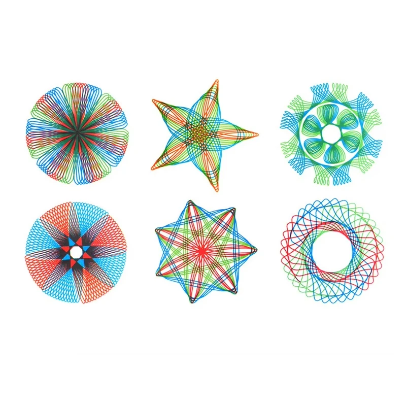 Zestaw do rysowania kreatywnego spirografu, zabawne rękodzieło artystyczne, koła zębate, szablony geometryczne, szablony do malowania, prezenty edukacyjne dla dzieci i uczniów.