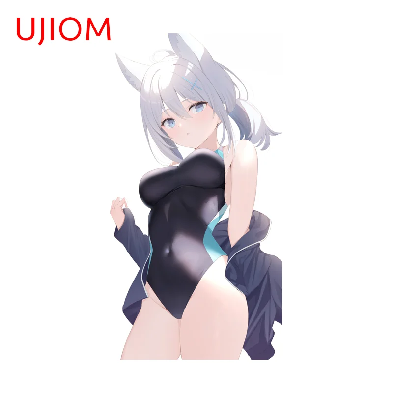 UJIOM Blue Archive Shiroko Sexy Character Wall Sticker High Quality Popular Vinyl Decal Personality Wardrobe Home Decoration