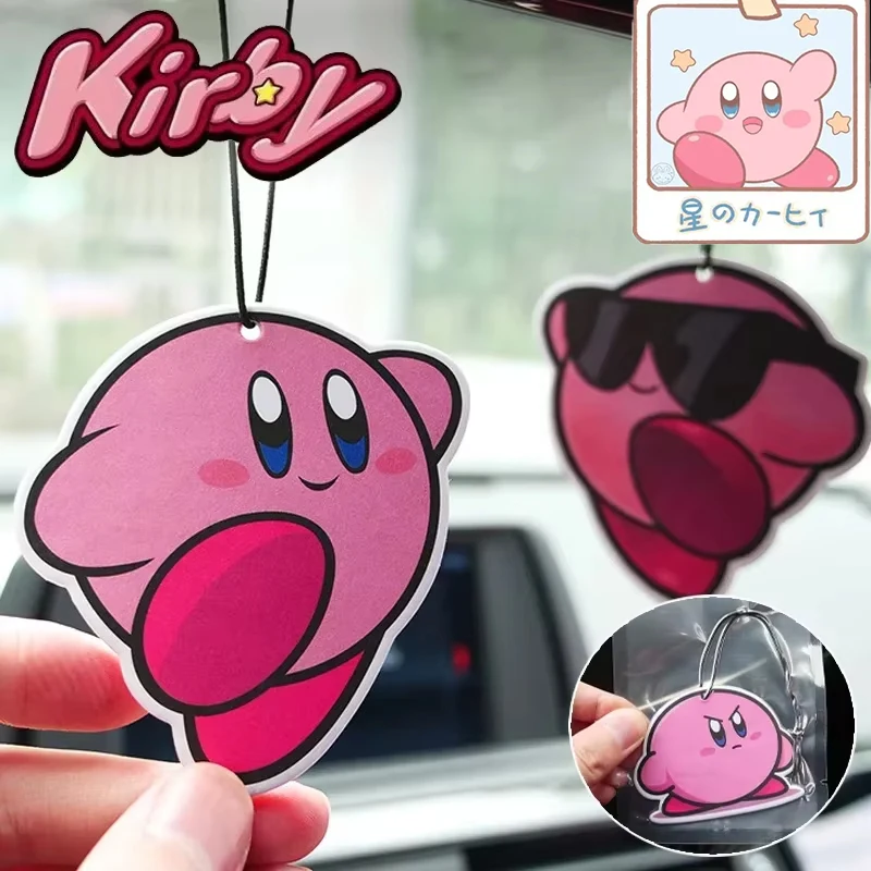 Kirby Car Fragrance Piece Creative Air Aromatherapy Cartoon Model Scented Tablets Pendant Aromatherapy Tablets Decoration Gifts