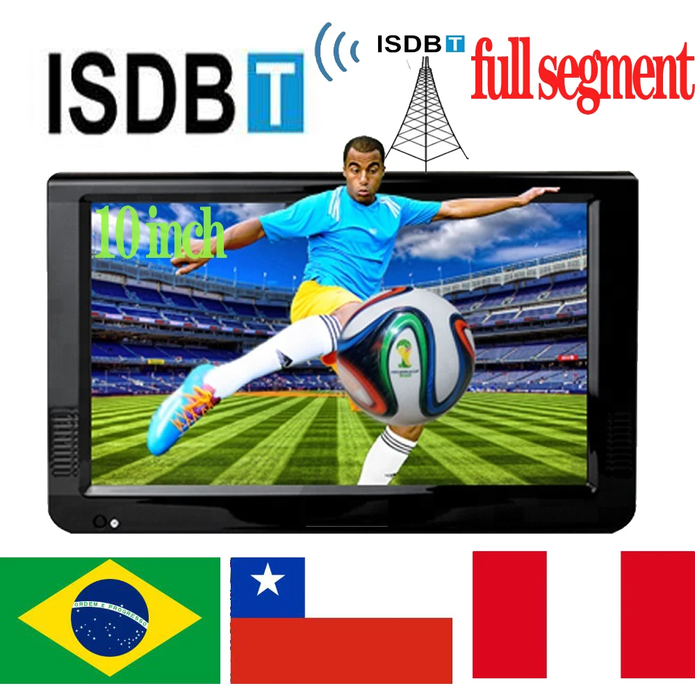 Leadstar 10 Inch ISDB-T Portable Mini DigitalTv Built In Isdb T Tuner Decoder H265/Hevc Dolby Ac3 HDMI INPUT For Home Car Boat