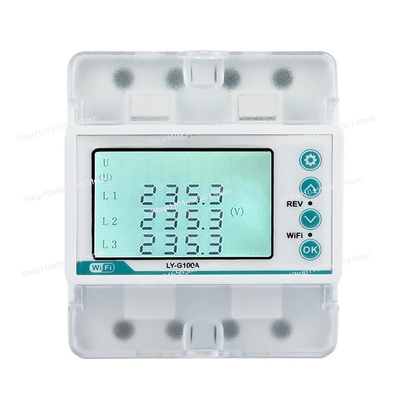WiFi smart three-phase meter - leakage protection, overcurrent and automatic reclosing