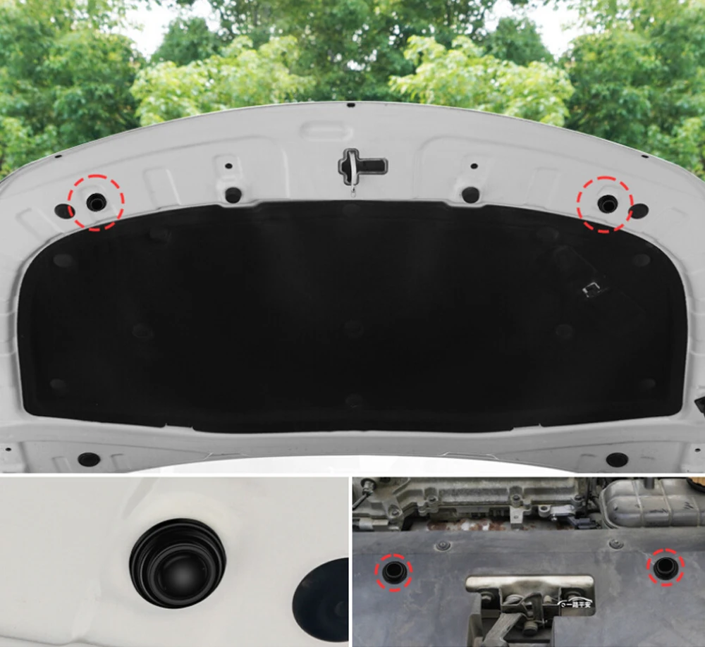 10 قطعة سيليكون باب السيارة صدمة ملصقات صدمة الوسادة ل Saab 93 95 Saab 9-3 9-5 900 9000 GAZ غزال Dacia LADA #6