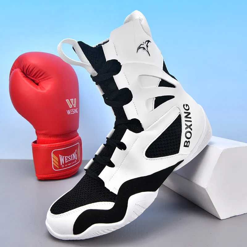 Unisex lightweight non-slip professional wrestling shoes Comfortable and versatile boxing and wrestling trainers