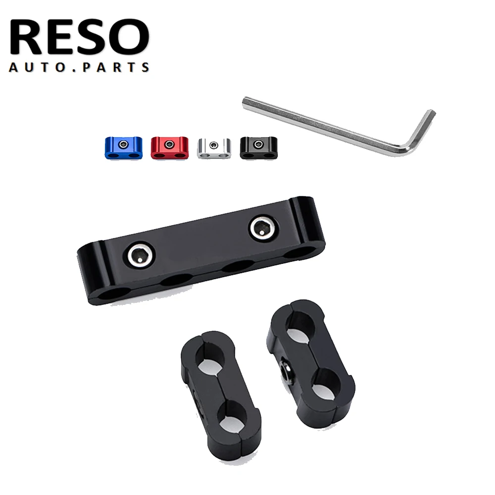 

RESO Car Spark Plug Electrical Wire Clamp Separator Line Ignition Cable Clip Auto Decoration 3pcs For 8MM/9MM/10MM