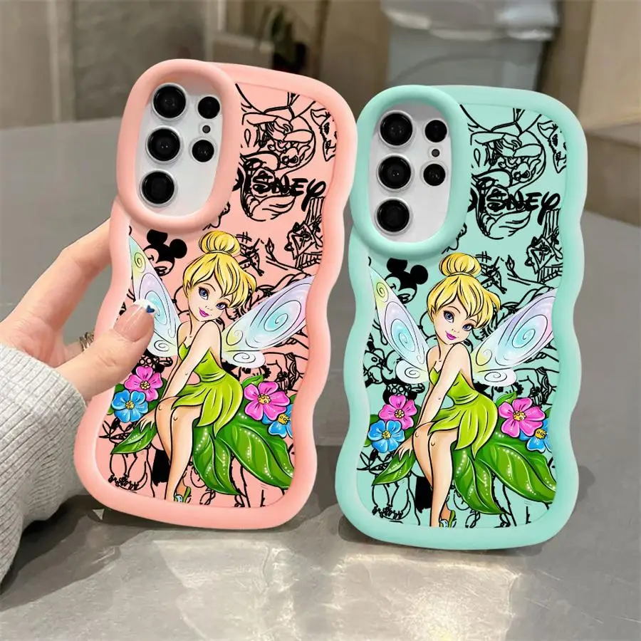 

Забавный чехол для телефона Disney Princess для Samsung Galaxy S20 S21 FE S22 Ultra S23 S24 FE Plus, ультрамягкий противоударный чехол Candy Waves