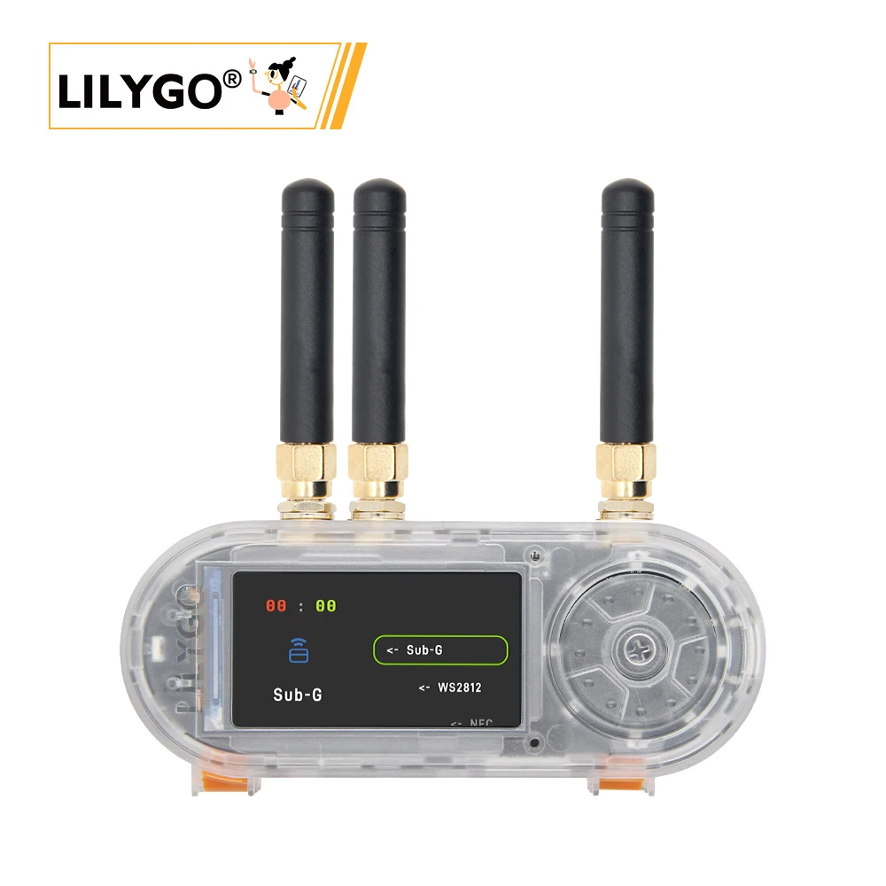 T-Embed CC1101 Plus Multi-Function Board ESP32-S3 Core Sub-1GHz/2.4GHz Dual-Band Communication 1.9-inch LCD+NFC+IR Remote