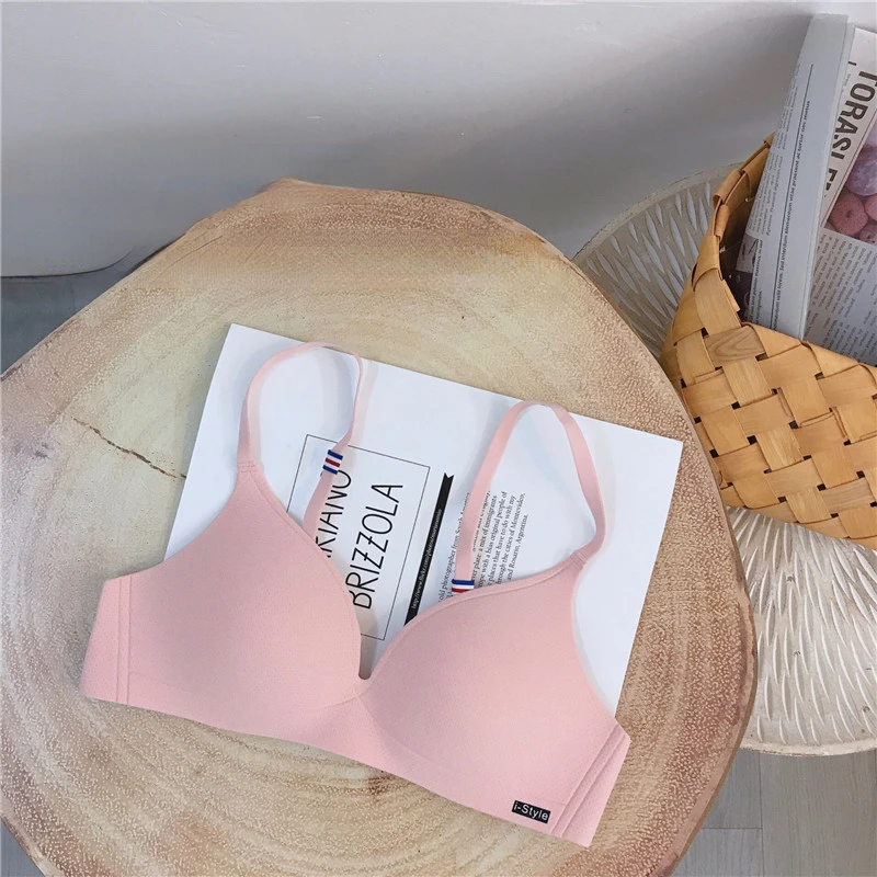 Traceless, Small Bra Collection Lingerie Simple and Comfortable Bra Cover Without Underwire Bralette Top