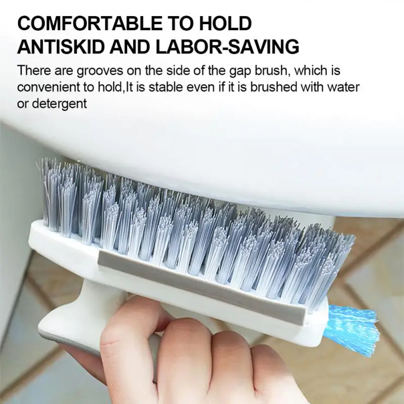 Brush Easy To Use Save Time Gap Highest Rating White Gray Highly Recommended Ideal For Bathroom And Toilet Cleaning Gap Brush