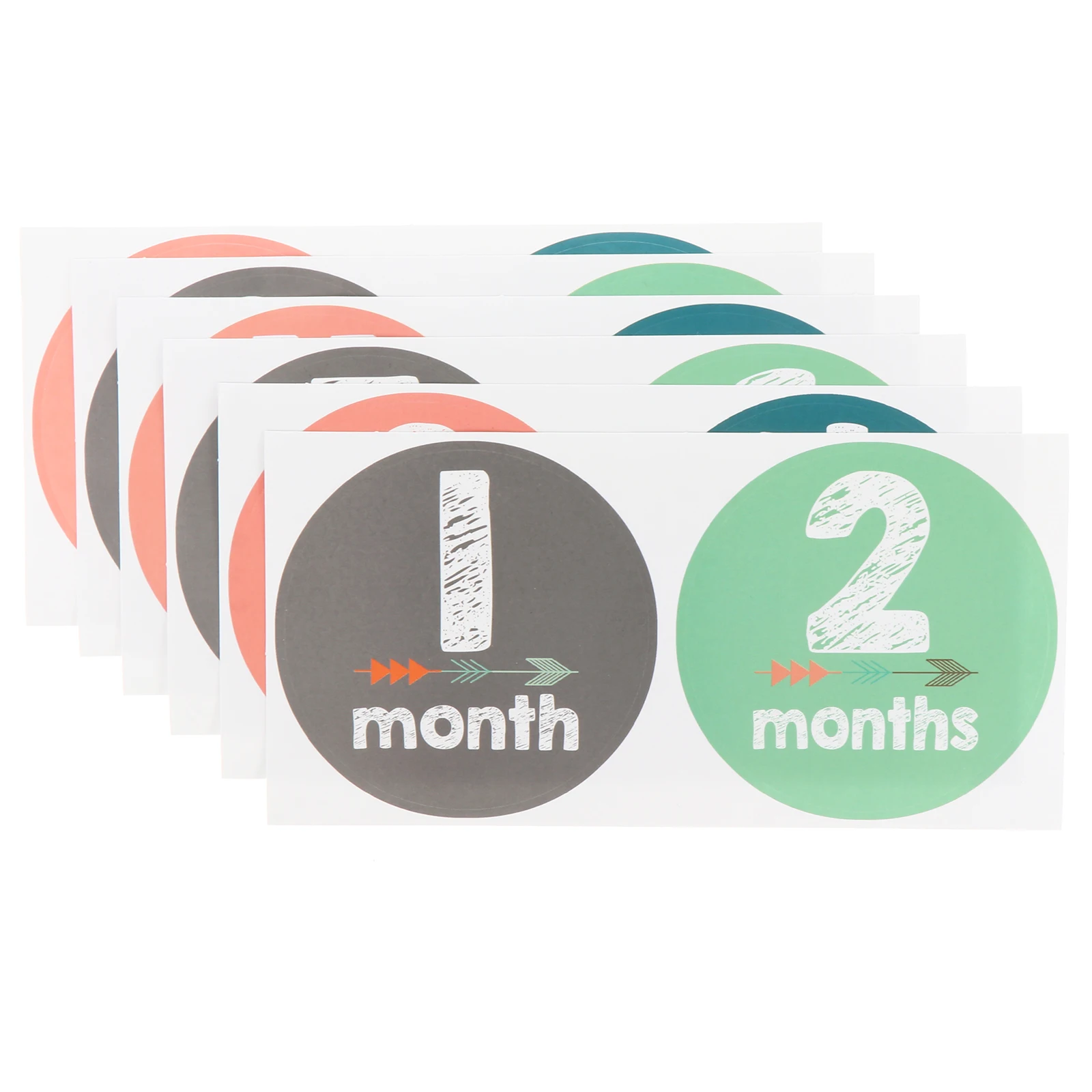 

12pcs Stickers Newborn Milestone Decal Baby Boy Infant Milestone Sticker Photo Photo Scrapbooking Photographs