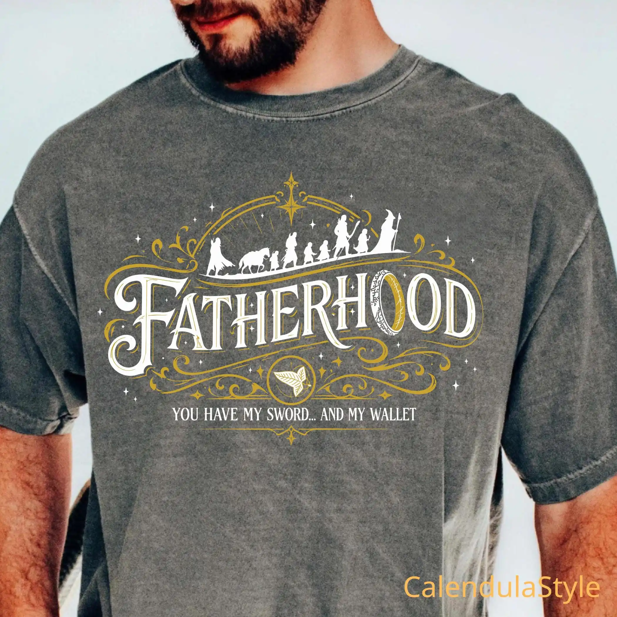 Fatherhood You Have My Sword Shirt, Gray Wizard TShirt, Fantasy Book Lover Tee, , Fatherhood Shirt, Funny Dad T-Shirt