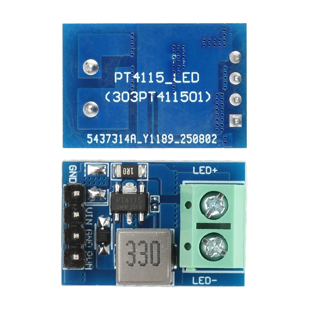 DIY PT4115 Strom 1-10 serielles LED-Treibermodul 5–32 V breiter Spannungseingang unterstützt analoge Dimmung/PWM-Dimmung für LED-Streifen