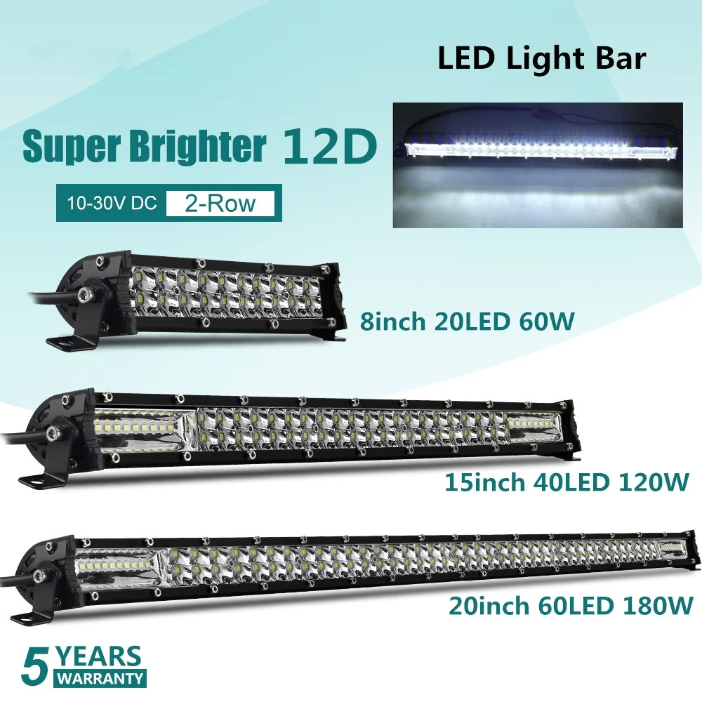 5-reihige LED-Lichtleiste 12 Zoll 264W Auto-Arbeitsscheinwerfer Flutlicht Fahrlicht für Offroad-Truck SUV ATV Traktor 4X4 LED-Leiste – Detail 17