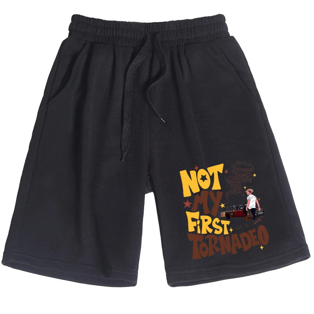 If You Feel It Chase It Glen Powell Not My First Tornado Pants Twisters 2024 Drawstring Shorts Women's Shorts