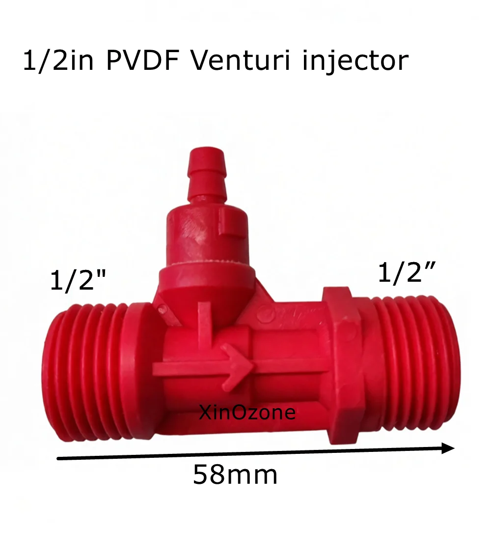 1/2" Venturi Jet/Water Jet/Injector Mixer/Siphon Valve/Soap Dispenser PVDF Material Venturi Suction Liquid XinOzone