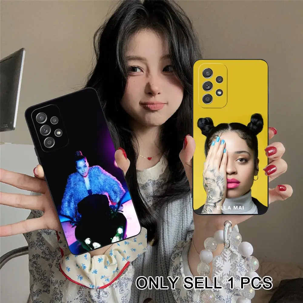 Fashion Ella Mai Phone Case for Samsung Galaxy A26 25 24 23 22 21 17 16 15 14 13 12 11 5G Soft TPU Shockproof Cover
