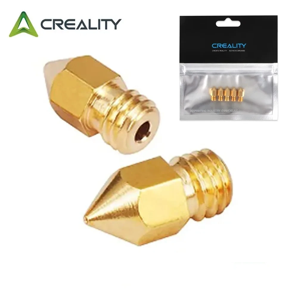 

Creality Official MK8 Ender 3 Nozzles 5 pcs 3D Printer Brass Nozzles Extruder for Ender 3 Series/Ender 5 Series/CR-10/CR-6Series