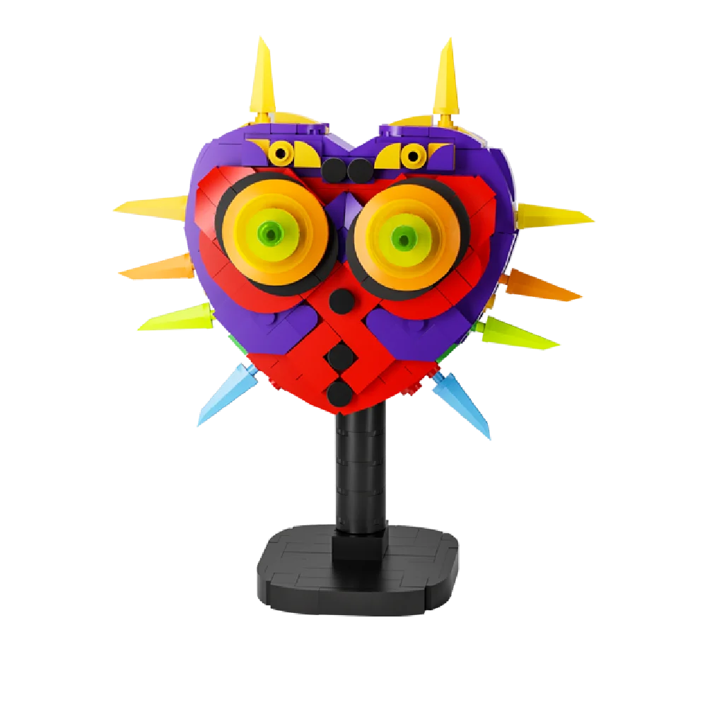 MOC Zeldaed Game Majora's Mask Model Building Blocks Skull Kid Horror Mask Assembling Bricks Toy DIY Idea Halloween Gift